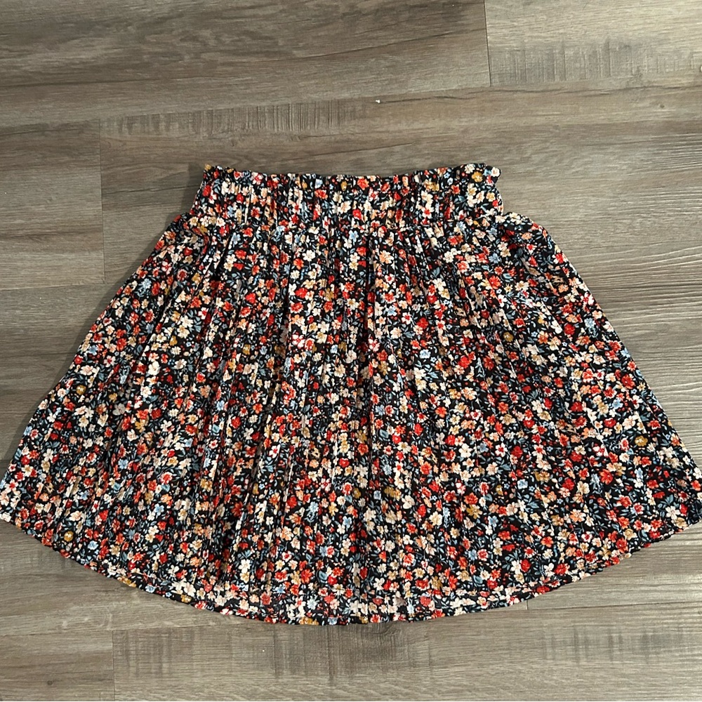 Flower Print Skirt